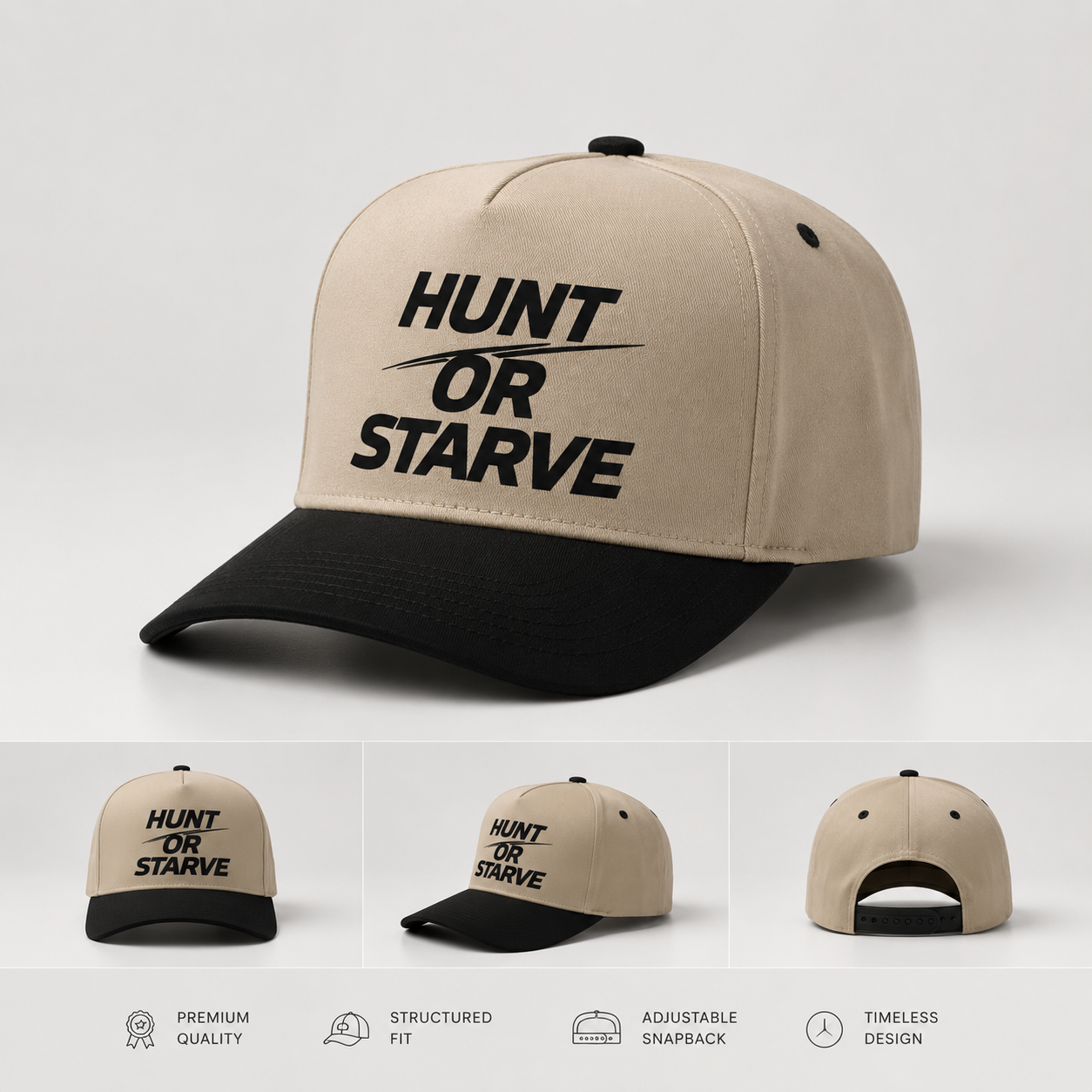 PRYNCE AFRICA® — Snapback Cap — Hunt or Starve®